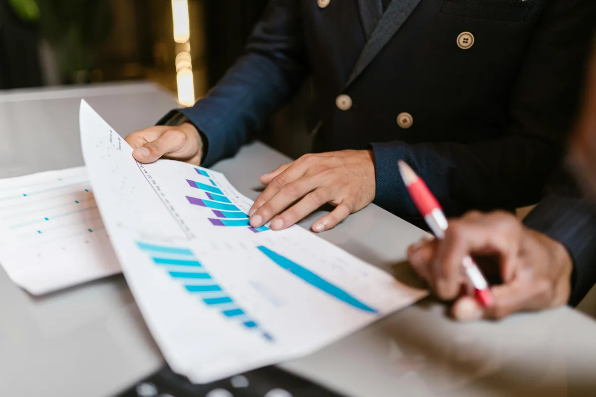 Team im Finanzabschluss Meeting